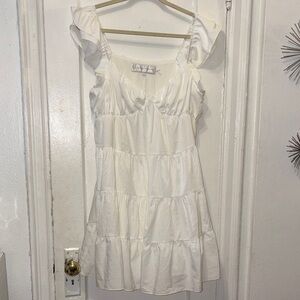 Endless Rose White Mini Dress